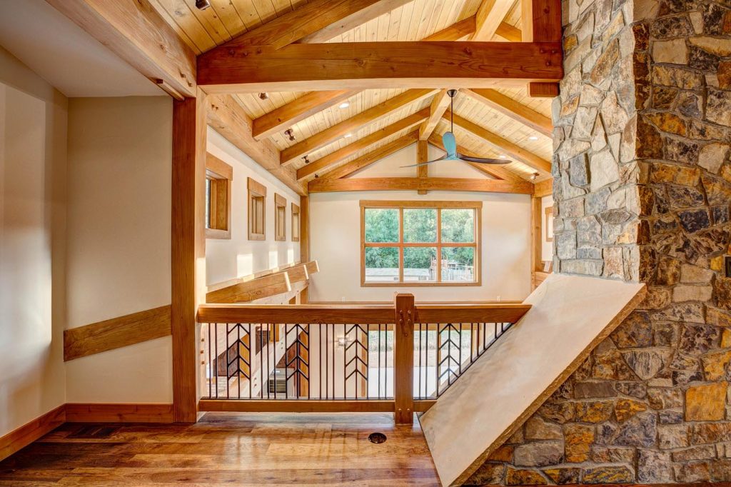 Custom timber framed house