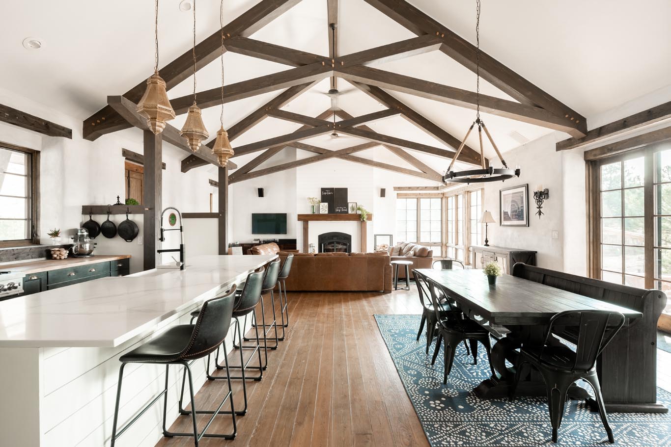 Great room and kitchen