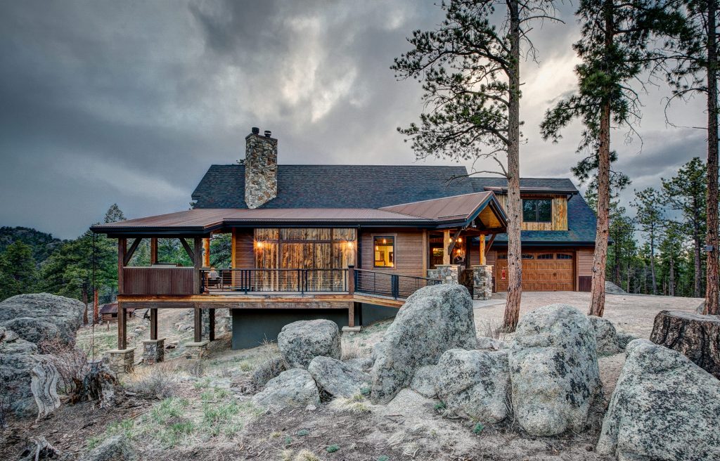 Timber framed house